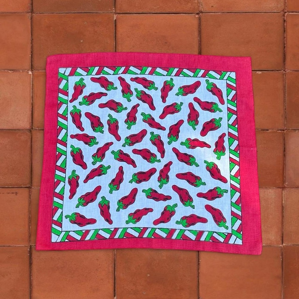 Whimsical Chili Pepper Bandana